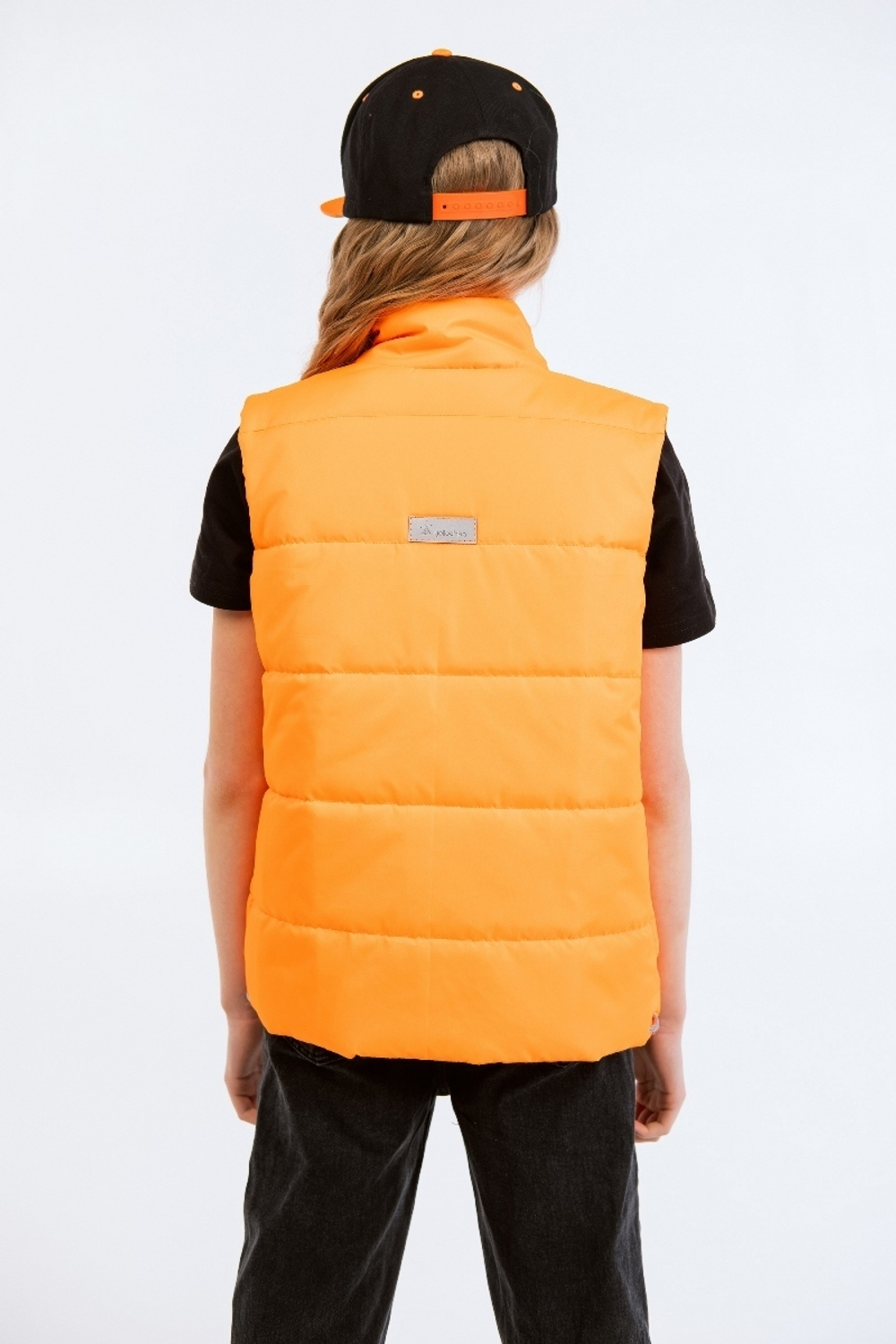 Жилет для девочки "Смайл" оранжевый