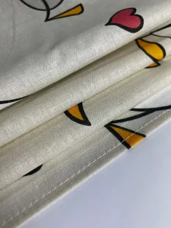 Наволочка 1шт бязь Сказка "Гусь обнимусь" 45x45 см на молнии