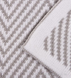 Плед вязаный 130x180 Hamam Meyzer серый Турция 2