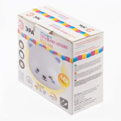 Ночник - светильник светодиодный ЭРА NLED-466-1W-W настенный аккумуляторный белый