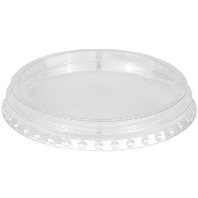 Крышка к стакану ПЭТ плоская D-95 мм (50/1000 шт.) ПолиЭР
