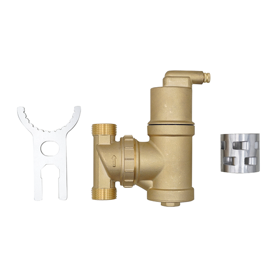 Сепаратор воздуха Rommer поворотный ВР 1 1/4" с латунным корпусом (RFW-0070-259532)