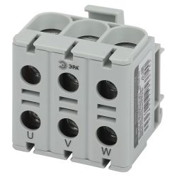 Клемма силовая вводная КСВ ЭРА NO-224-143 тройная KE61.03 6-50 мм2 серая L