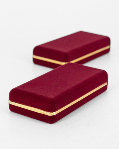 Футляр прямоугольный с золотистым кантом, серия "Классика"