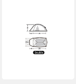 Палатка Naturehike Cloud Up Base 2-местная, алюминиевый каркас, оранжевая, артикул CNK2450WS032-2WBOR