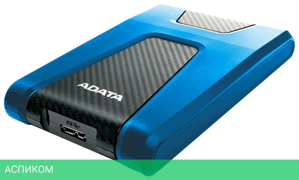 Внешний накопитель A-Data HD650 1Tb USB Blue (AHD650-1TU31-CBL)