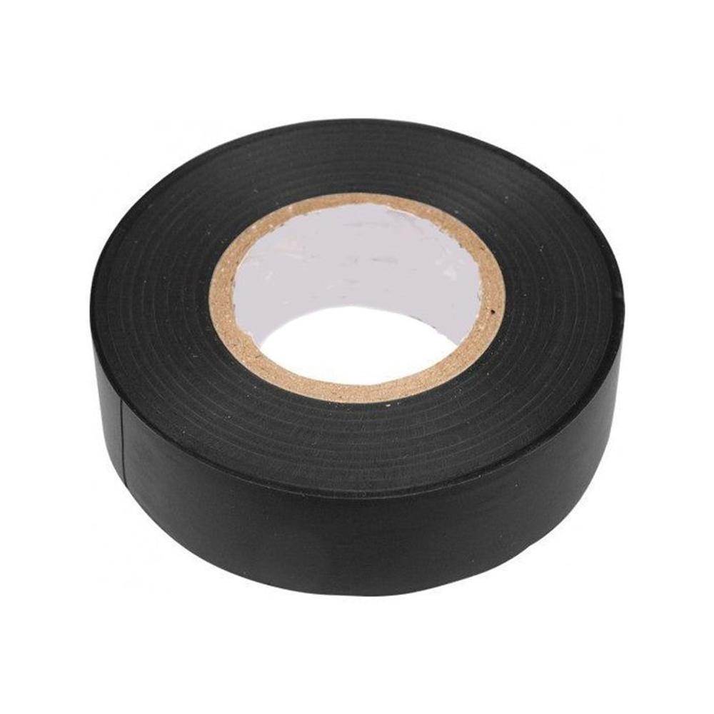 Изолента ПВХ, черный, 19 мм х 20 м