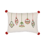 Подушка декоративная с вышивкой Christmas decorations из коллекции New Year Essential, 30х45 см