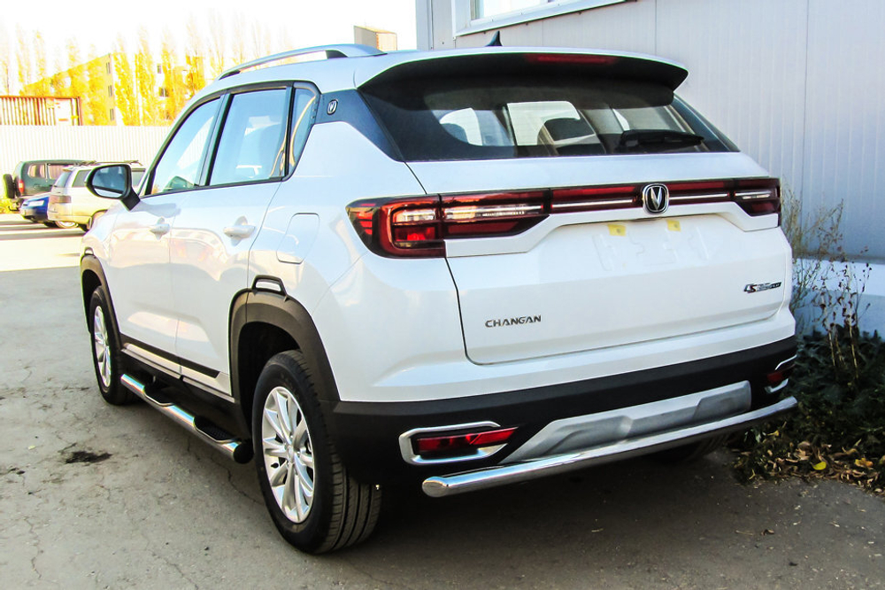 Защита заднего бампера (нержавейка) Changan CS35Plus (2018-2023) d57