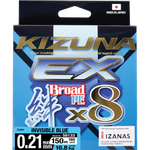 OWNER Шнур Kizuna EX X8 Broad PE invisible blue 150м 0.21мм 16.8кг