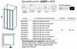Душевой уголок Ravak Supernova ASDP3+APSS 90х75 профиль сатин/стекло прозрачное