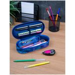 Пенал 1 отделение 210х85 Berlingo Galactic cats, овальный, ткань