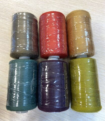 Нитки для джинсы 25 г (300м) 100% п/э 1 уп- 6шт