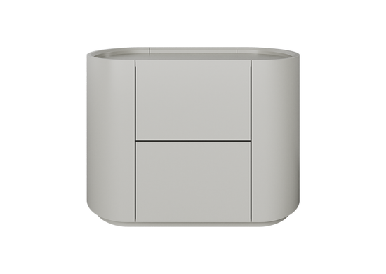 Тумба прикроватная Lagom 2 ящика ширина 60 см (серо-бежевый)