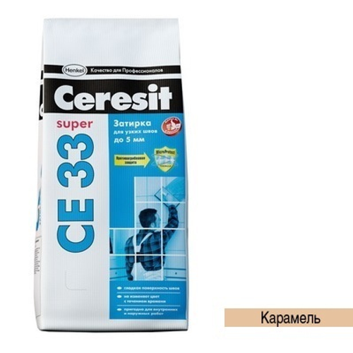 Затирка для швов Ceresit CE 33 (2кг) карамель 46