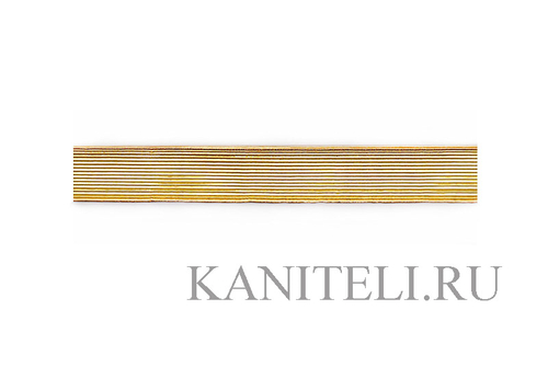 Галун металлизированный золото погоны 10мм