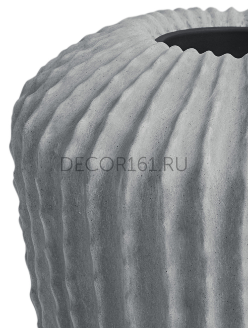 Кашпо-ваза TREEZ Effectory Moho Высокая Дизайн-ваза Дымчато-серый песок д-60 см, в-65 см 1/1 41.33-18-23-109-GR-65