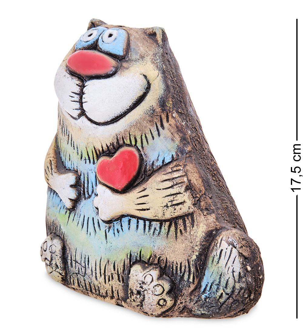 КоКо Шамель KK-250 Фигурка «Кот-Носик с сердцем» шамот