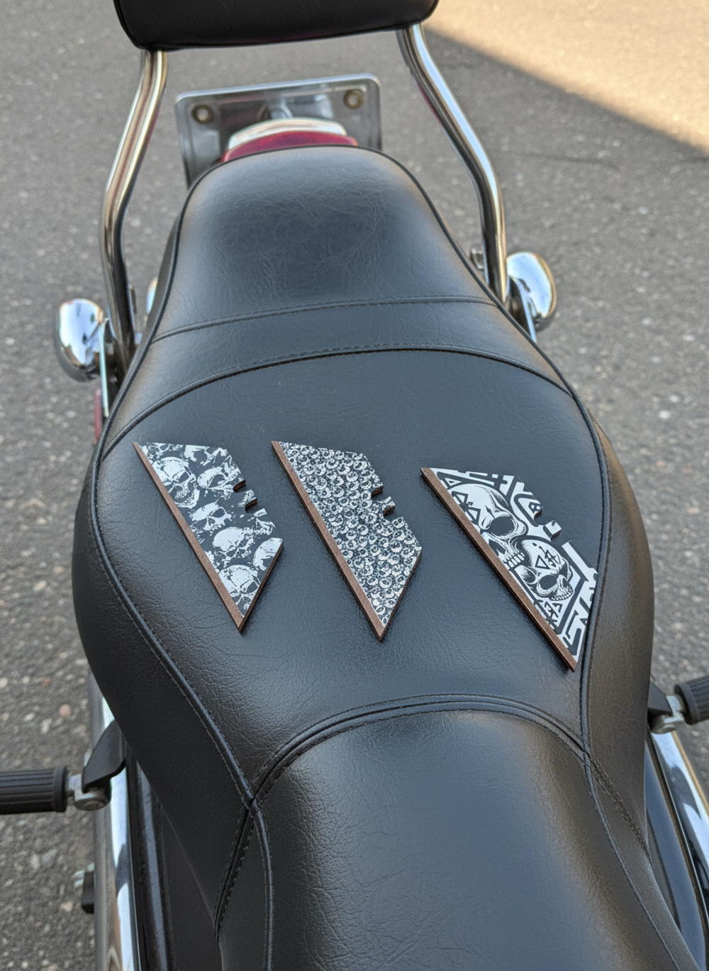 Сменные лезвия с гравировкой. Черепа Сет№2