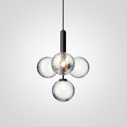 Подвесной светильник RAFFIN 4 Transparent Black