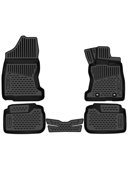 Коврики в салон для SUBARU Levorg (II) 2020- правый руль 5шт. (полиуретан) ELEMENT3DA67222210K