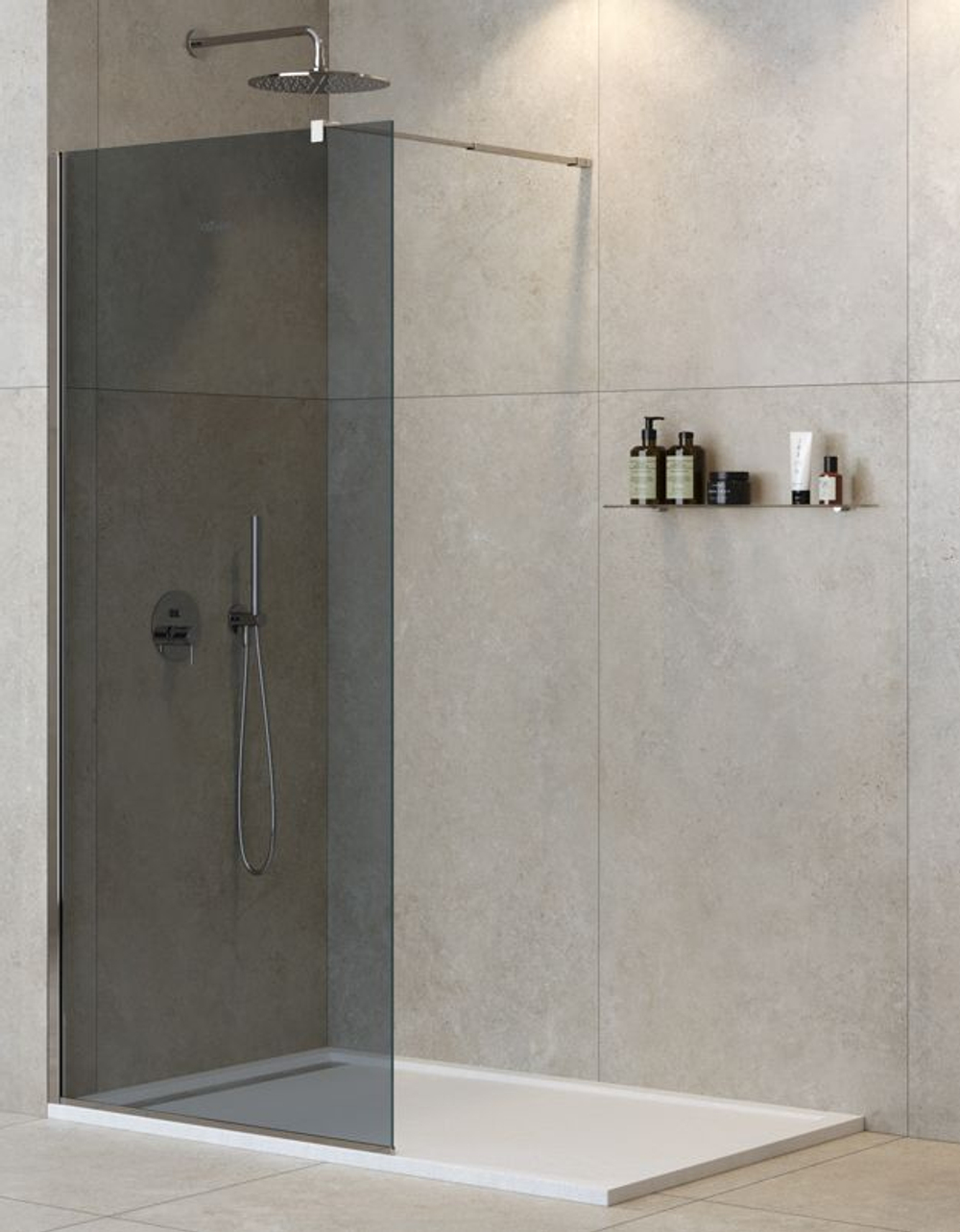 Душевая перегородка Cezares LIBERTA-L-1-100-GR-Cr