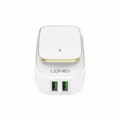 СЗУ 12W с кабелем lightning 2USB A2205 LDNIO