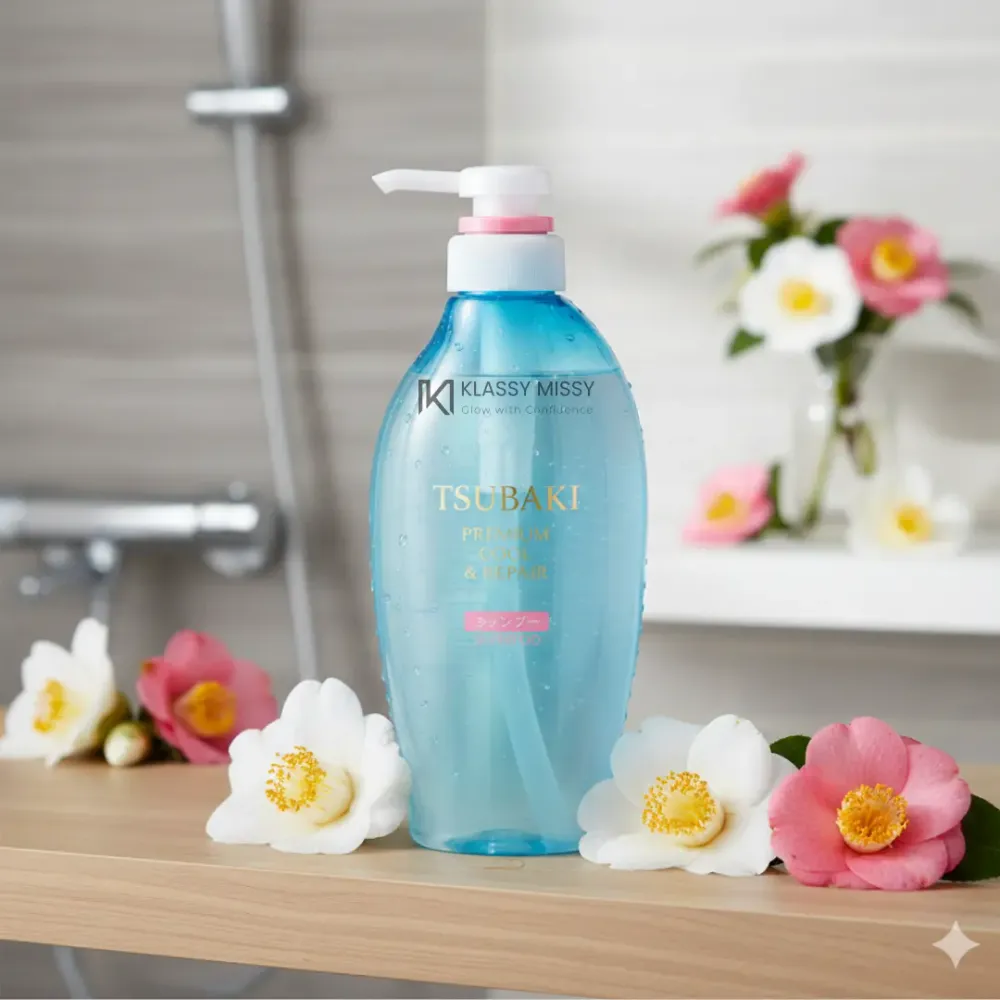 Tsubaki Premium Cool Shampoo Премиальный охлаждающий шампунь 450 мл