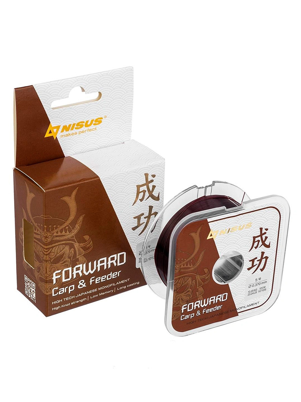 Леска для рыбалки Nisus FORWARD Carp&Feeder brown Nylon 0,437mm/150m (N-FCF-0437-150)