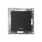 Переключатель проходной 1-кл. СП AtlasDesign 10А IP20 (сх. 6а) 10AX с подсветкой механизм карбон SE ATN001063