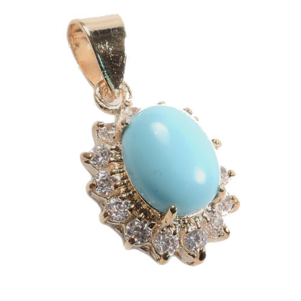 Кулон "Золотко" бирюза