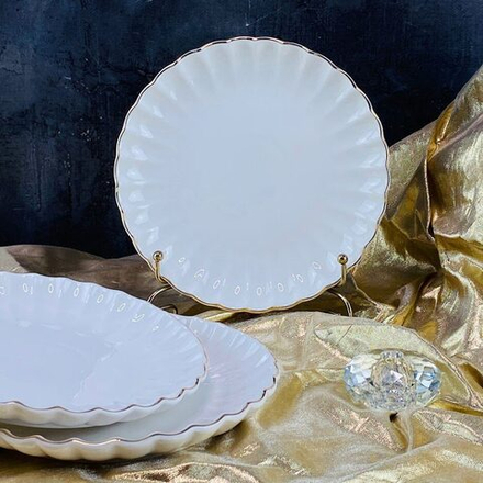 Lenardi 102-116 Набор из 6 тарелок 20,5см MARGARITA в под.уп.(х6)Фарфор