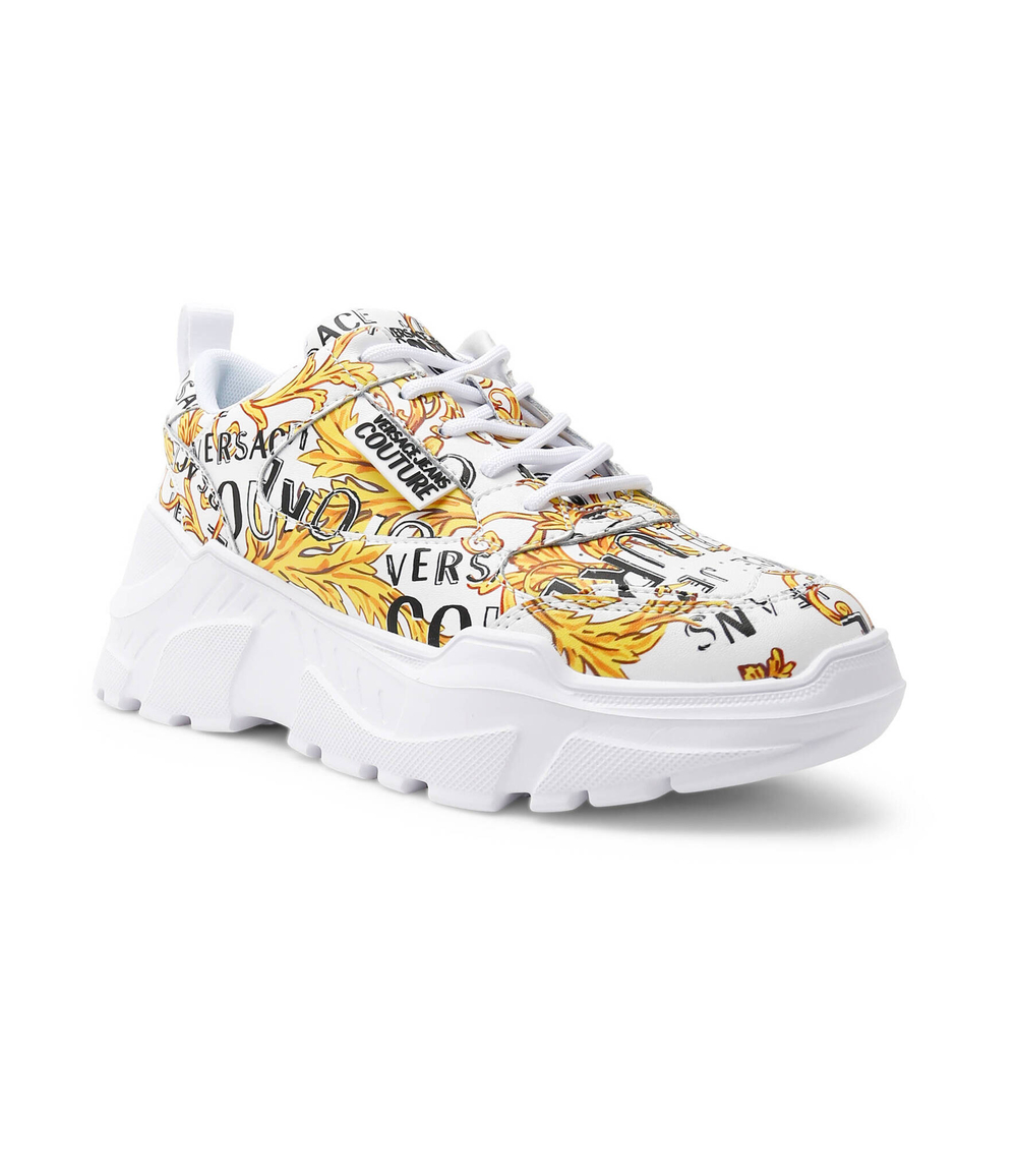 кожаные кроссовки Versace Jeans Couture - белый(74VA3SC2ZP096)
