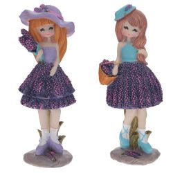 GAEM Фигурка декоративная "Девочка", L10 W9 H25 см, 2в.