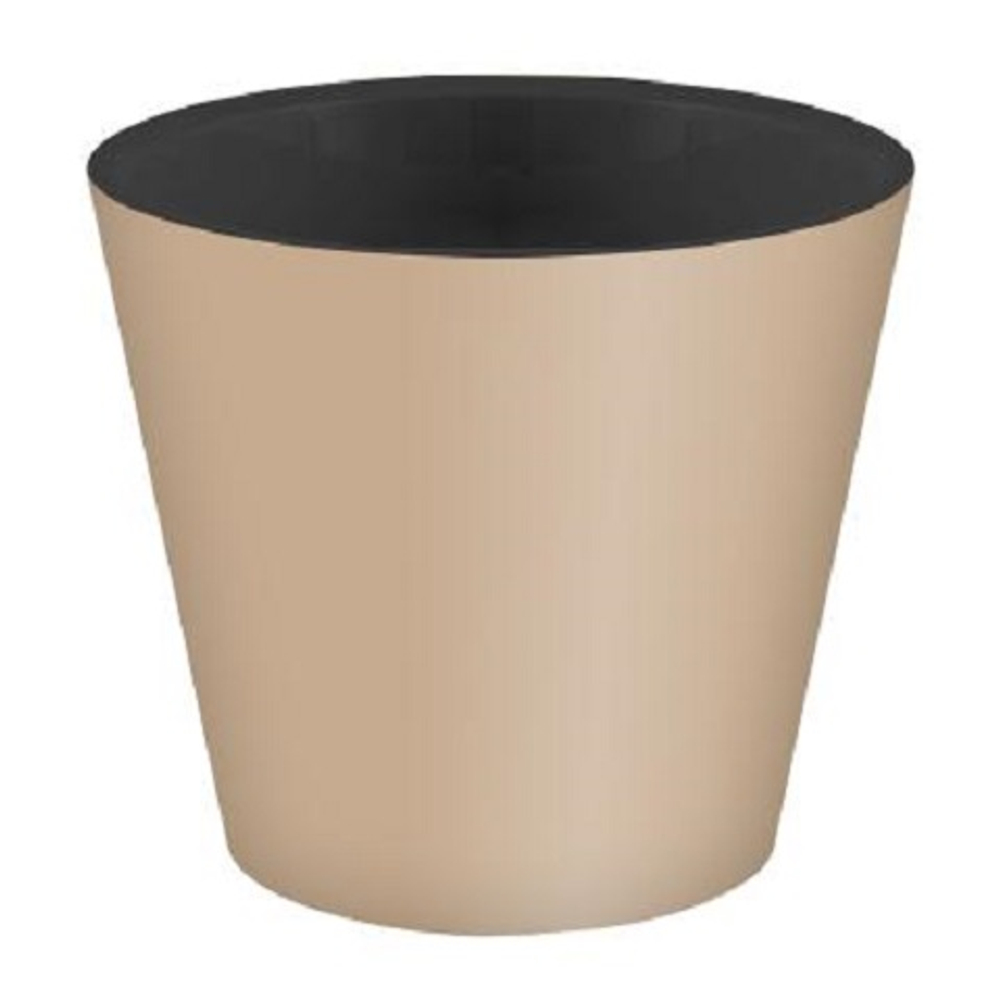 Горшок для цветов "Rosemary" 1,6л бежевый(с дренажной вставкой)