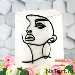 Украшение для торта «Силуэт гордость» черное