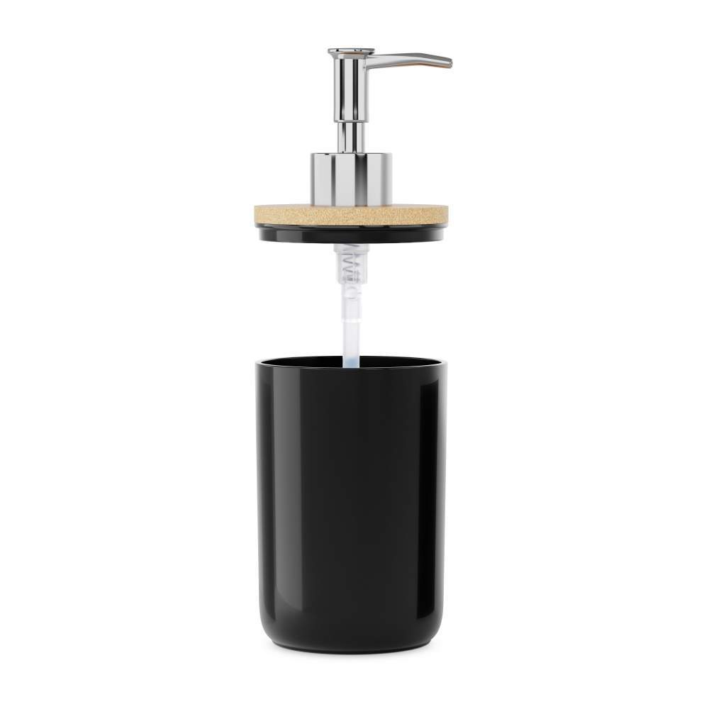 Дозатор для жидкого мыла "Бамбук" (черный)