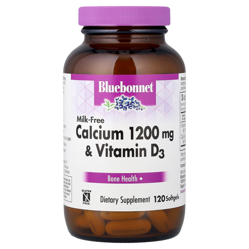 Bluebonnet Nutrition, кальций и витамин D3, 120 капсул
