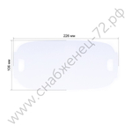 Поликарбонатное стекло 226х106мм