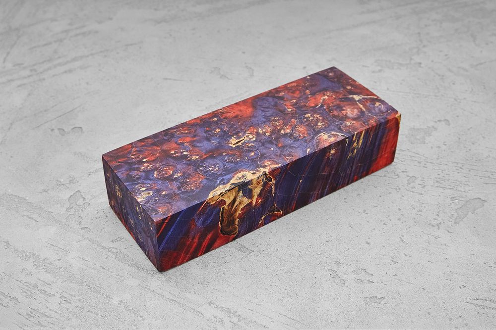 Кап клёна стабилизированный двухцветный Т30