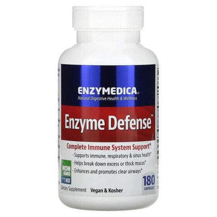 Для пищеварительной системы Enzymedica, Enzyme Defense, 180 капсул