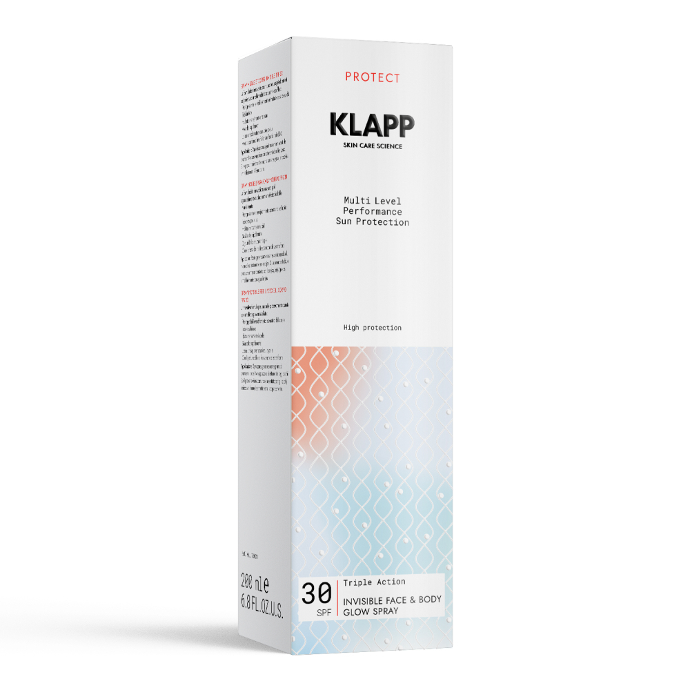 KLAPP Сияющий спрей для лица и тела SPF30 | Multi Level Performance Sun Protection, 200 мл