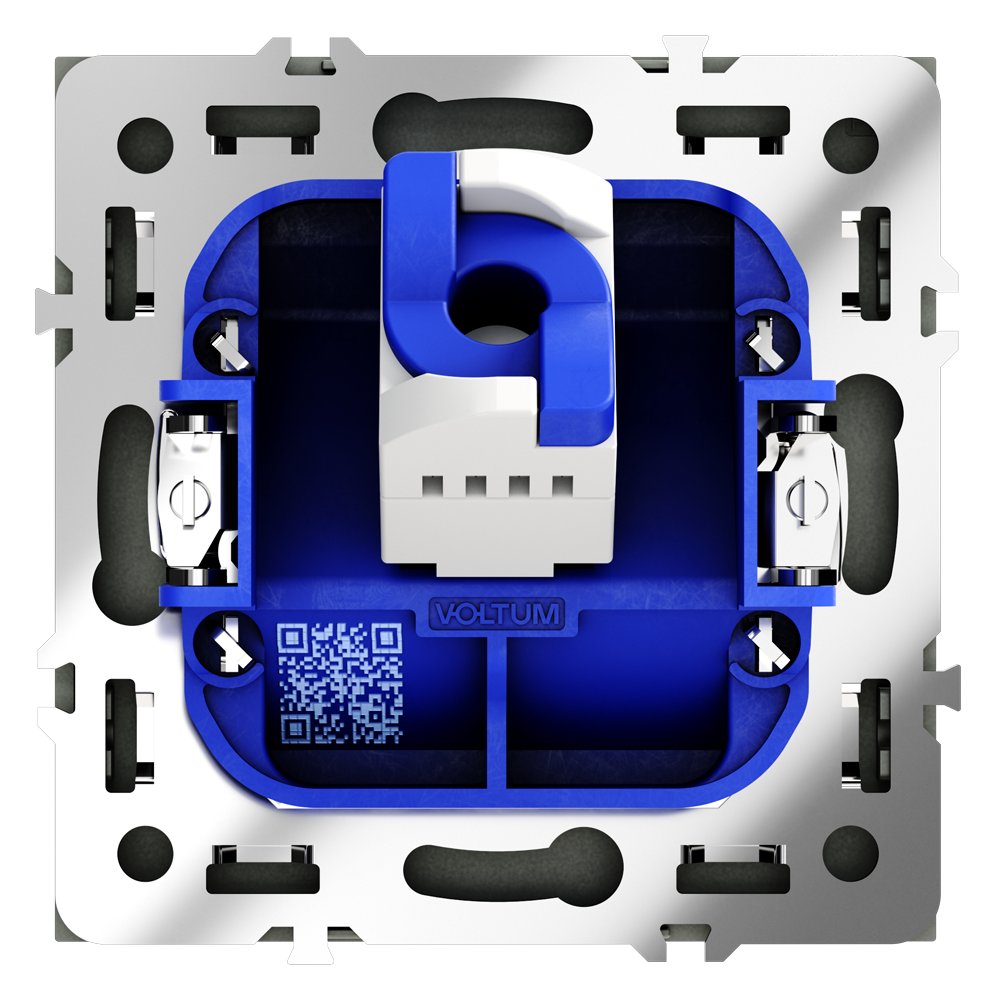 Розетка компьютерная встраиваемая RJ45 кат.6, (титан) Voltum S70 VLS060106