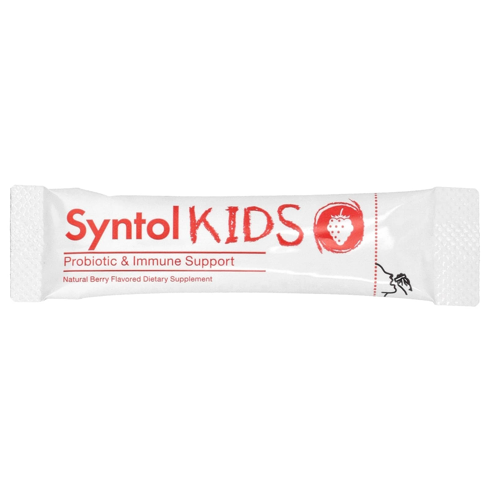 Arthur Andrew Medical, Syntol Kids, ежедневный пробиотик для детей, натуральные ягоды, 3 млрд, 30 порционных пакетиков