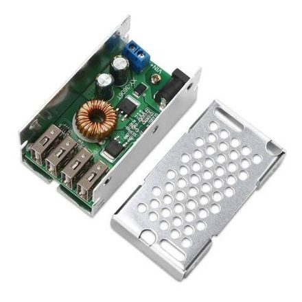 DC-DC понижающий преобразователь напряжения (вход 9-36В / выход 5.2В) на 4*USB до 30Вт 6А