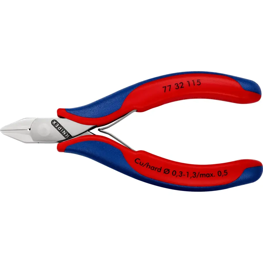 Кусачки боковые для электроники 115 мм Knipex 77 32 115