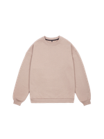 Свитшот оверсайз, без начеса (бежевый)