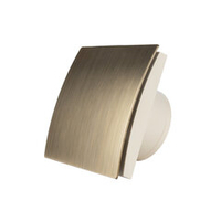 Энергосберегающий бесшумный вентилятор ММ-Р 01 UE пластик овал 100 м³/час 5,5 Вт с обратным клапаном золото