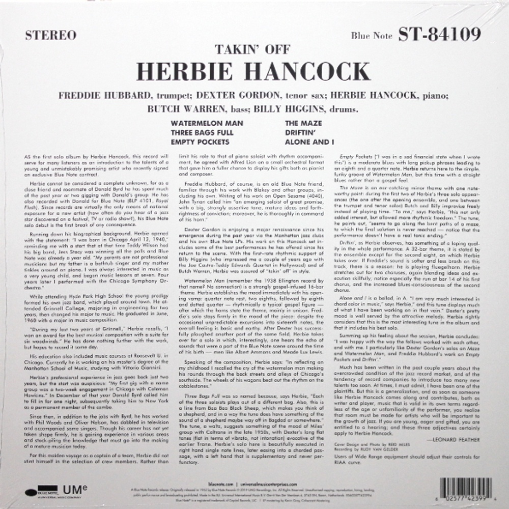 Herbie Hancock / Takin' Off (LP)