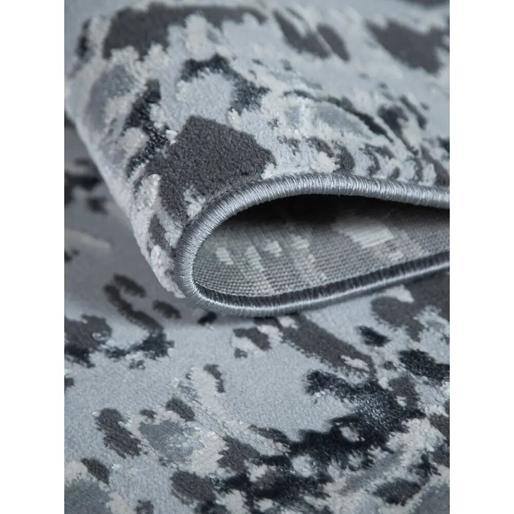 Ковер для комнаты напольный, оттенок серый, основа полиэстер